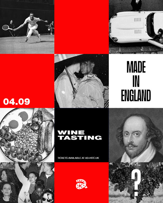 MADE IN ENGLAND - WINE TASTING - THURSDAY 4TH SEPTEMBER