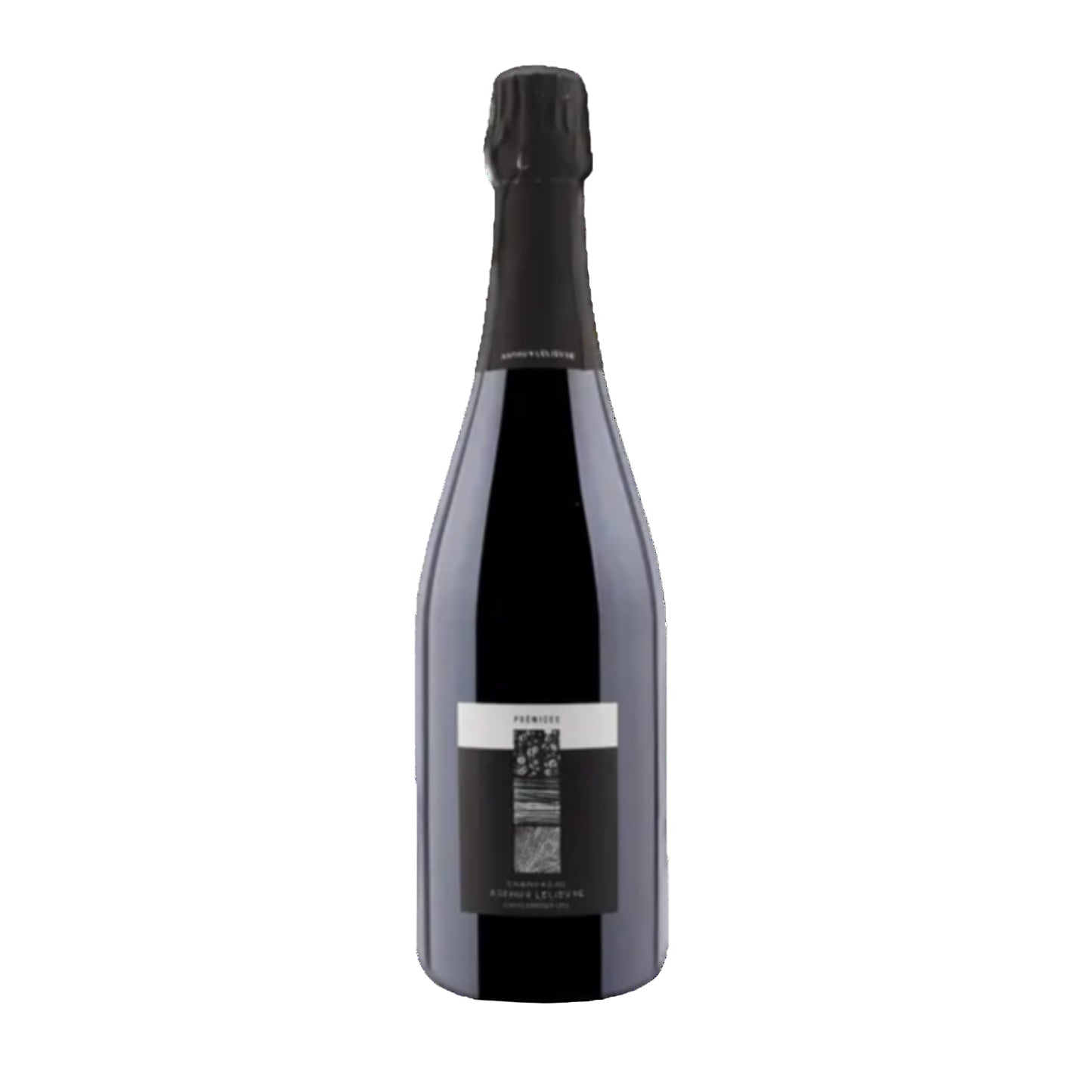 A bottle of the Arthur Arthur Lelievre Premices wine, the label shows layers of mineral deposits.