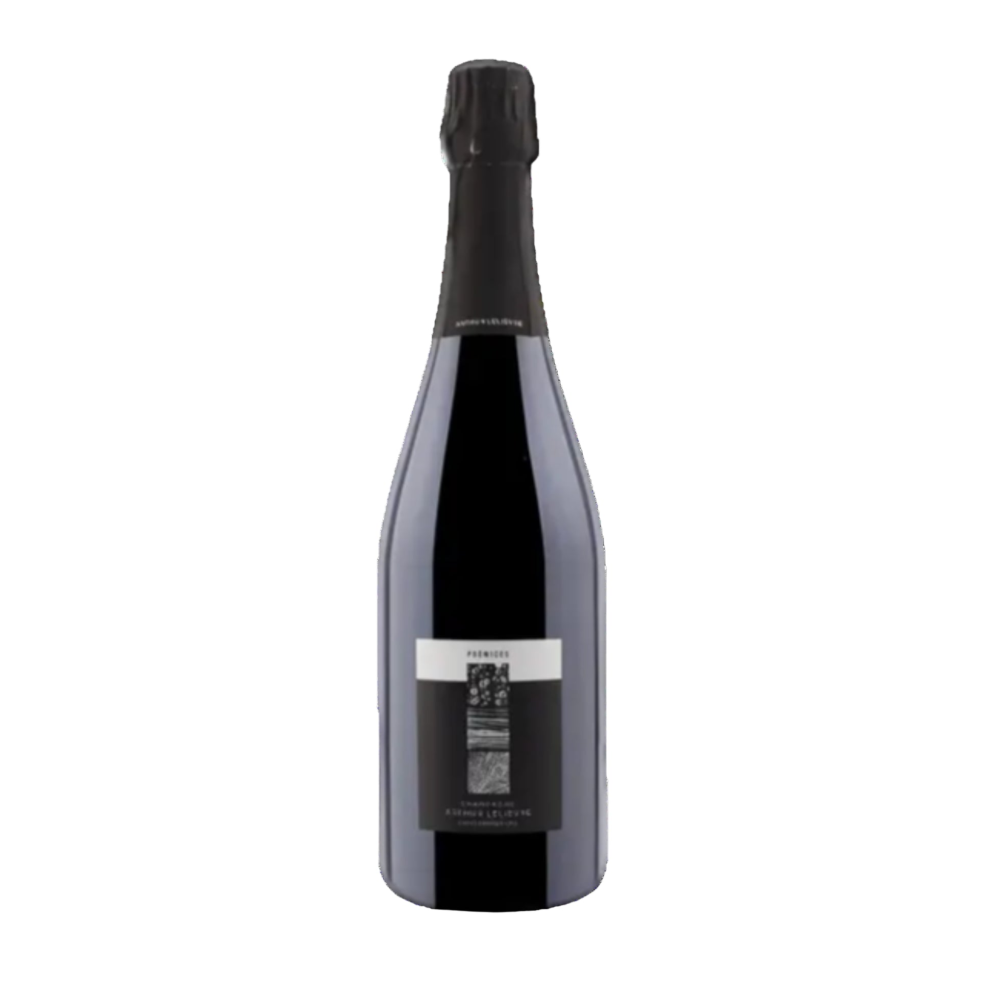 A bottle of the Arthur Arthur Lelievre Premices wine, the label shows layers of mineral deposits.