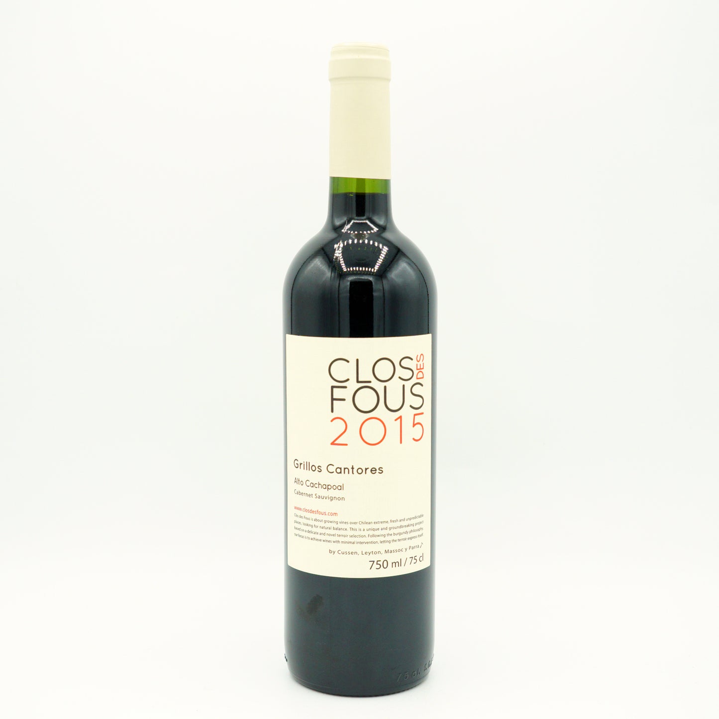 Clos des Fous, `Grillos Cantores` Alto Cachapoal Cabernet Sauvignon
